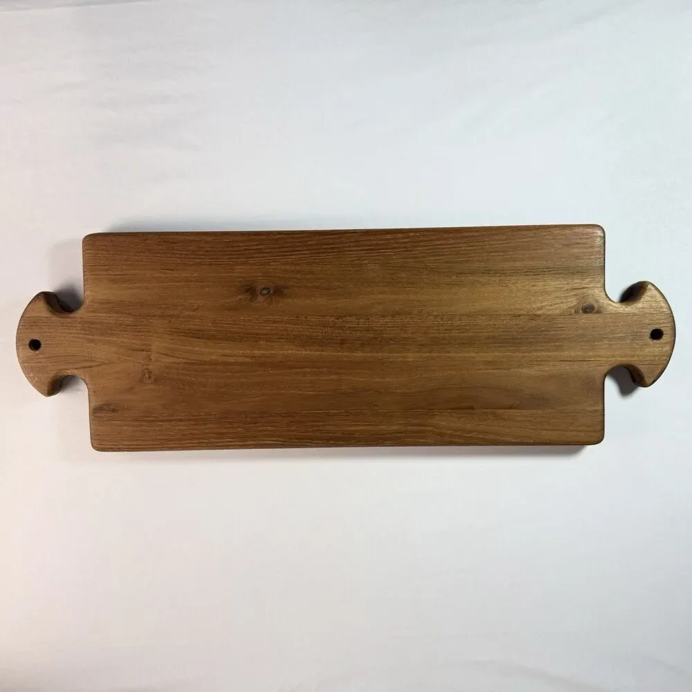 ETU Home Wood Rectangle Charcuterie Cheese Serving Board